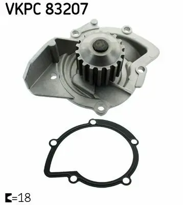 SKF VKPC 83207 Devirdaim (Su Pompasi ) Rcz 308 508 3008 807 407 5008 Scudo Expert Jumpy Iii C8 Ds5 C4 Picasso C5 Iii Mondeo 07> 2.0tdci Euro 5 51660, 516A4, 816G3, 816K5, 816K8, 829F7, 829G1, 829G6, 83050, 83051