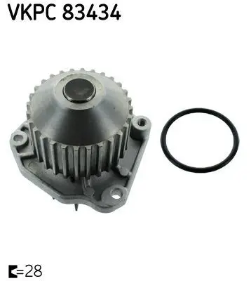 SKF VKPC 83434 Devirdaim Clıo Iı 3.0 V6 Sport 02 Laguna Iı 3.0 V6 01-07 406 3.0 V6 00-04 1201F6, 9641117180