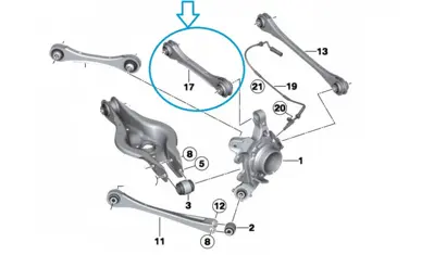 TEKNOROT B-369 Denge Kolu  Arka Sol Üst Ön  33326792539