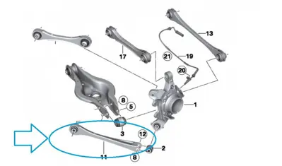 TEKNOROT B-376 Denge Kolu  Arka Alt  33326792525, 6792525