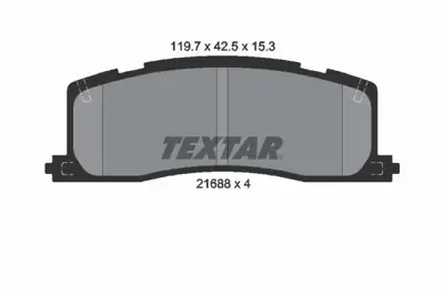 TEXTAR 2168801 Fren Balatası Prevıa 2.4 90-00 Ön 0446628010