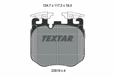TEXTAR 2261801 Fren Balata Seti  8064560