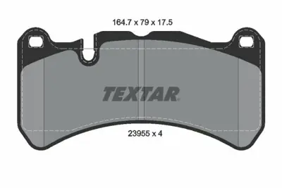 TEXTAR 2395501 Fren Balatası 171-209 Ön  Clk-Slk  Amg 55 2395501, 34205120, 3420512067, 4230230, 43022TL1G01, 44204420, 4420442067, 44205020, 54203920, 5420392041