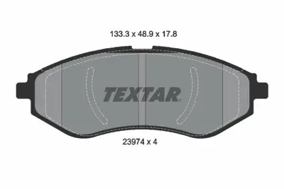 TEXTAR 2397401 Fren Balata Seti  96534653, PW892497
