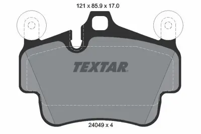 TEXTAR 2404901 Fren Balata Seti  99735193907