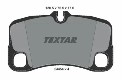 TEXTAR 2445403 Fren Balatası Porsche 911 (997) Arka 3.6 Turbo 99735294901