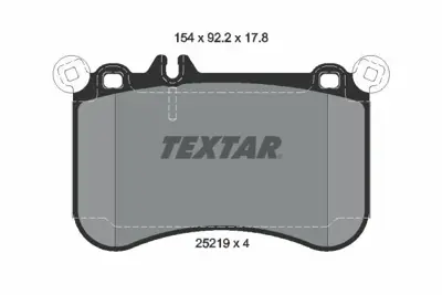 TEXTAR 2521901 Fren Balata Seti Fren Balata Seti A0074209920