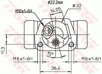 TRW BWH232 Fren Silindirı Arka 93BB2261ED
