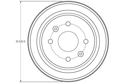 TRW DB4442 Arka Fren Kampanası Aveo T250 - T255 1,2 - 1,4 01 - 08 Spark M300 1,0 - 1,2 03 - 10 96471771