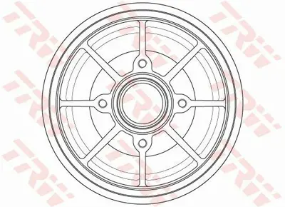 TRW DB4546MR Arka Fren Kampanası C3 Iıı Ds3 P207 1,4 - 1,4 16v - 1,4hdı - 1,6hdı 02 - 06> 424750, 424759