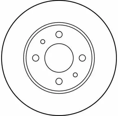 TRW DF1745 On Fren Diski Fiat 500 500c 07> Tempra Tipo Punto Panda Marea Bravo 96> Alfa Romeo 145 146 155 92> Ford Ka 08>12 60811879