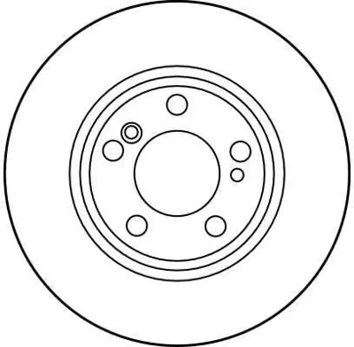 TRW DF2757 Fren Dıskı Arka W202 95>00 W203 00>07 Cl203 04>08 W210 96>02 C208 97>02 W124 93>95 A1244231012