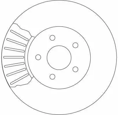 TRW DF4147 On Fren Disk Aynasi Mondeo Iii 1 8 - 2 0 - 2 2 00>07 Jaguar X Type 01>09 Olcu (300×24×5 Bijon) Hava Sogutmali 1321488
