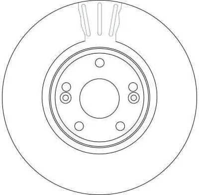 TRW DF4229S On Fren Aynası (Dıskı) Laguna Iı 1,6 - 1,8 - 1,9dcı - 2,0 (5 Bıjon) 7701206614