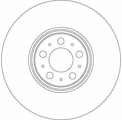 TRW DF4340S Fren Diski Ön Xc90 02> Havalı 335mm 31262489
