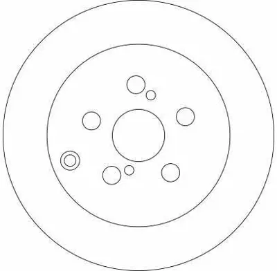 TRW DF4417 Arka Fren Disk (Aynasi) Duz Toyota Avensis 1.6 1.8 2.0d 03>08 (280×5) 42431-05030