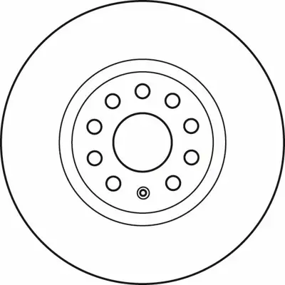 TRW DF4464S Fren Dıskı Ön 5Q0615301F, 1K0615301AA, 5C0615301B, 5C0615301E, JZW615301H, 5N0615301, 1KD615301D, 561615301B, 1KD615301, 3CD615301