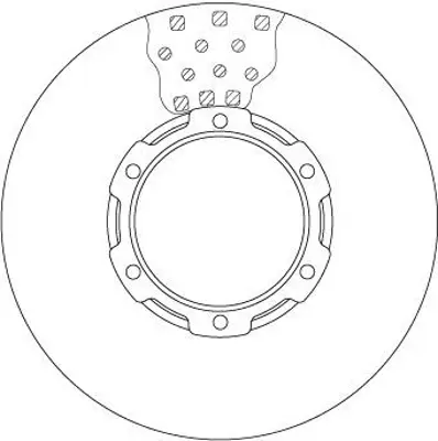 TRW DF6190BS Fren Dıskı Arka 432000010R, 432000185R, 432002188R, 432006506R, 432006609R, 432007556R, 432027412R