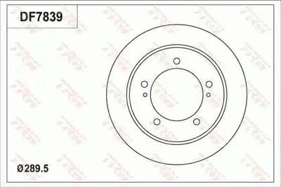 TRW DF7839 Fren Dısk Suzukı Jimny 0.7i Turbo 4wd  Jimny 1.3 İ 16v 4wd  Jimny 1.5 4×4  Jimny Sierra 1.3i 4wd 5521176J02