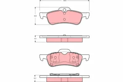 TRW GDB1477 Arka Balata Mını R50 R53 R52 34211503077
