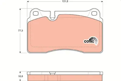 TRW GDB1670 Fren Balatası Ön 7L6698151E
