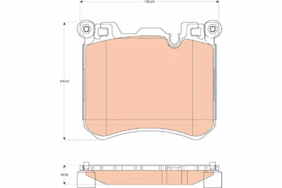 TRW GDB1826 On Fren Balatası Bmw  X5 E70  X6 E71 F15 M 34116789079