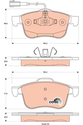 TRW GDB1880 On Fren Balata Alfa Romeo Gıulıetta 1.4 Tb 163 1.4 Tb 170 2.0 Jtdm 140 2.0 Jtdm 163 2.0 Jtdm 170 10= 1605164