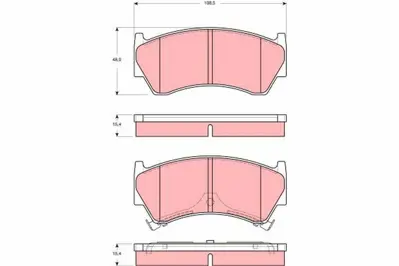 TRW GDB3391 On Fren Balatası Nıssan Almera 1995-2000 410600M892