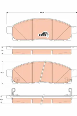 TRW GDB3502 Nıssan:  Evalıa Bus, Nv200 Box Body-Estate -----------  Nıssan - Zhengzhou Nıssan:  Nv200 (M20) D1060JX50B