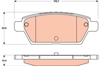 TRW GDB3517 Fren Balatası Arka Mazda 6 02>07 2.3 6E5Z2200B, 6E5Z2200C, 9E5Z2200A, 6E5Z2200A, 6UZ2V200B, GPYB2648Z, GPYB2643Z, GPYA2643ZC, GPYA2648ZD, GPYA2648ZC