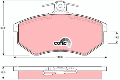 TRW GDB430 On Fren Balatası Fıslı Golf Iı 1,8gt - Xı 16v 1,8 Syncro Jetta Iı 1,8 Gt - Xı 16v Passat Iı - Iıı 357698151A, 357698151H, 533698151, 357698151D, 533698151A, 1HM698151, 1HM698151A, 357698151E, 6N0698151A, 6N0698151B