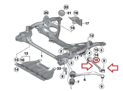 TRW JTC1622 Salıncak Alt Sağ Bmw F30 F20 F32 6852992