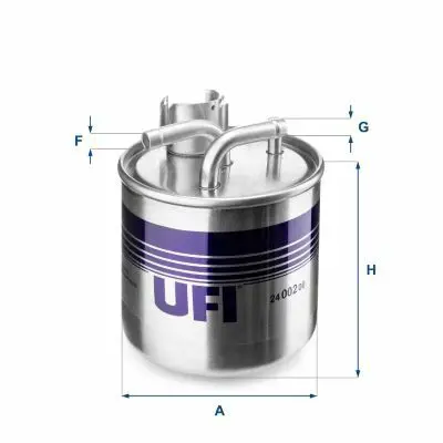 UFI 24.002.00 Yakit Filtresi (Oe-Mazot) Audi A8 3 0 - 4 0 - 4 2 Tdi Quattro 03>10 057127435C