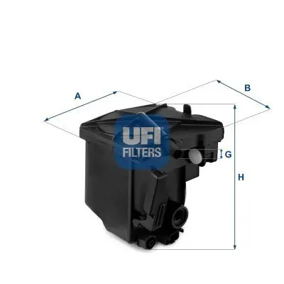 UFI 24.027.00 Mazot Filtresi Berlingo C3 C4 C5 Xsara Picasso P206 P207 P307 C5 Ii C5 Iii Partner Tepe Berlingo Iii Euro4 Motor Dv6 (1 6hdi 16v 3M5Q9155CB