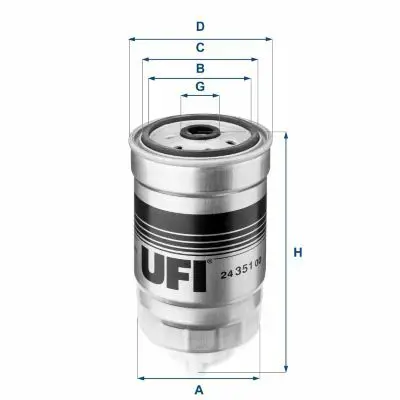 UFI 24.351.00 Yakıt Filitresi 068127177B