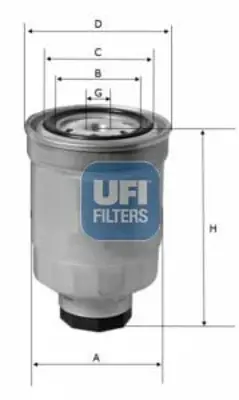 UFI 24.446.01 Yakıt Filtresi 16403JR00B