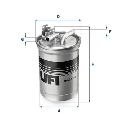 UFI 24.451.00 Yakıt Filitresi 8E0127401