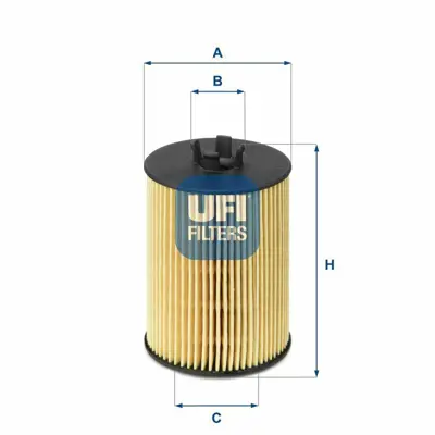 UFI 25.063.00 Yag Filitresi A-Class W169 04>12 B-Class W245 05>11 A2661800009
