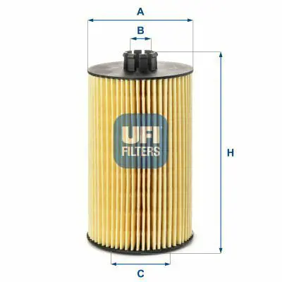 UFI 25.245.00 Oil Cartridge Deutz Fahr-Huerlımann-Lamborghını 2931092, 4207183, 4208014, 420814