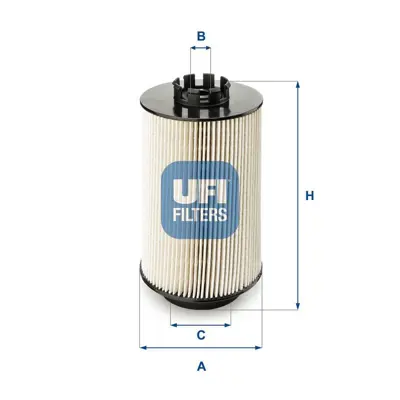 UFI 26.011.00 Yakıt Filitresi Man Tgl 12.180 D0834 05> Tgx Tgs D2066 D2676 07> Tga 18.430 D2066 04> - Temsa Dıamond 51125030063