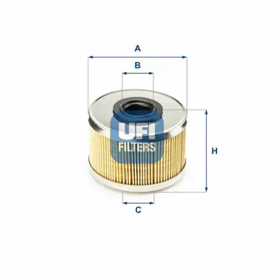 UFI 26.686.00 Mazot Filtresi 2668600 Kango 1.9d (98-) Trafık 1.9d (-01) Clıo Iı (00-05) 4402894, 190656, 7701043620, 1541284CT0, 1541284CT0000, 1541284CT0LCP, 9110894, 1541284CTO, 6001545868, 8671005917
