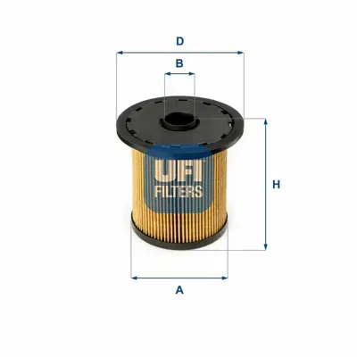 UFI 26.690.00 Yakıt Filitresi Renault Clıo Iı Kangoo Megane Laguna Scenıc Trafıc 1.9 Dtı 1541284CT1000, 190659, 7701206119