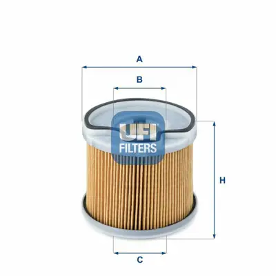 UFI 26.691.00 Mazot Fıltre Elemanı P206 307 406 C5 P607 Jumpy Expert Jumpy P806 Xsara Iı Xsara Pıcasso Evasıon Dw1 1541267G00, 1906A1, 1906C5, 9401906508