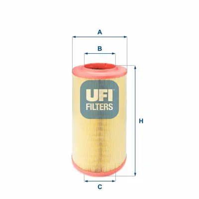 UFI 27.628.00 Hava Filtresi Ducato 2 2jtd 100bg 2006> Boxer Iii Jumper Iii 22dt Puam 2 2hdi 06> 1444QV, 1444SQ, 1606402680, 1611158280, 1349042080, 1444QT, 7424990733, 1359643080, 1444SG