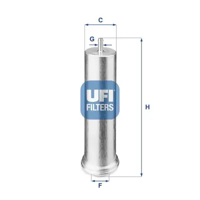 UFI 31.851.00 Yakıt Filitresi Bmw E81 E82 E87 E88 E90 E46 E60 F10 F06 F07 E65 F01 E83 E70 F15 F16 E70 E71 F15 F16 M 13327811401