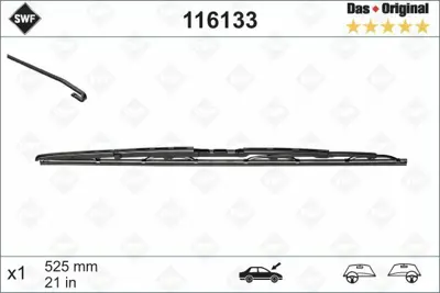 VALEO 116133 Swf (X1) / (525 Mm) Land Rover Dıscovery 2 (12 / 98>09 / 04)  Peugeot 607 (05 / 00>) SWF116133