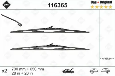 VALEO 116365 Silecek Supurgesi 750mm (Adet) - (First) Multiconnection Fm75 (Muz Tipi) A0018204345