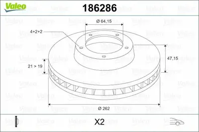 VALEO 186286 On Fren Aynası (Tk) Rover 200 - 400 90 96 45251SK3E00, GBD90820, EAP9579, EGP1143, GBD90830, GDB90830, GDD90830, EJP9579EVA, EJP9579SLP, 45022SK3E00