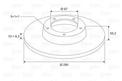 VALEO 186469 Fren Dıskı Arka W203 02>07 Cl203 02>08 S203 02>07 C209 02>09 A209 03>10 A2104231012