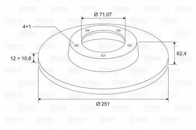 VALEO 186569 Arka Fren Aynası Xantıa 1,8ı 2,0ı 16v 1,9 Td (251,3x12x4dl) 4246L6